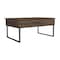 Tuhome Tracy 2 Piece Living Room Set, Corner Bar Cabinet, Coffee Table, Dark Walnut CLIV48 - alternate 2